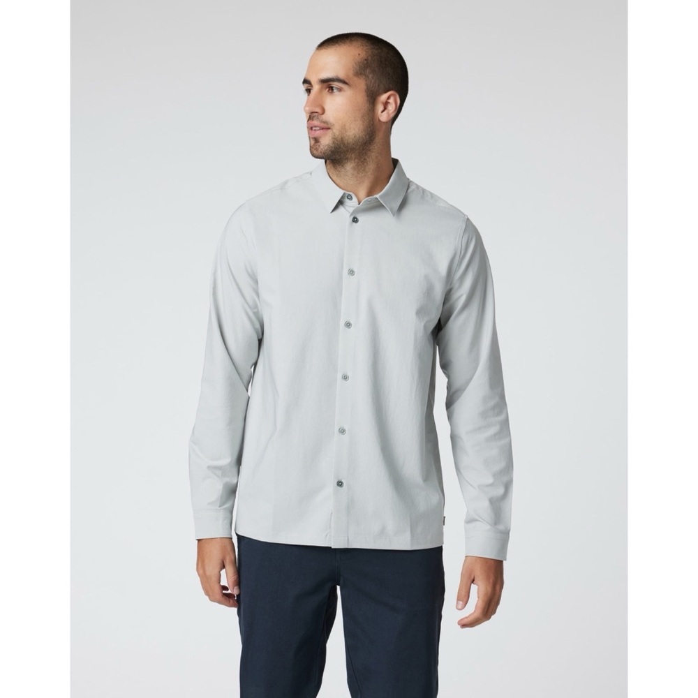 Vuori Long Sleeve Manhattan Button Down Sky Grey